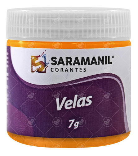 Corantes Em Pó Vela Saramanil Anilina 7g - Laranja