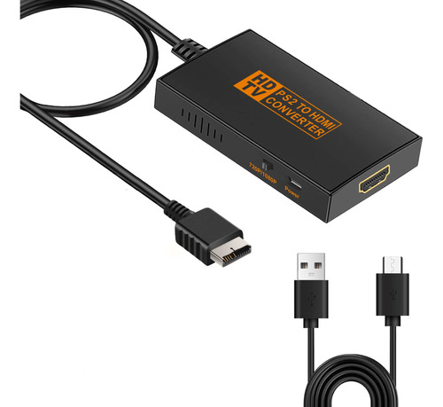 Zukvye Adaptador Convertidor Ps2 A Hdmi Para Hdtv Hdmi Monit