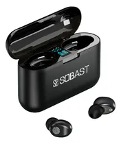 Comprar Auricular Inalámbrico Bluetooth In-Ear Sobast F9 F9-SJk (Negro con Pantalla Digital), IPX4 HD manos libres para llamadas, accesorios, deportes, juegos, compatible con Apple, Xiaomi y Android, Mobile P