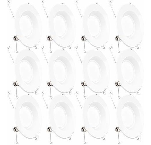 Focos Led Empotrables Sunco 12 Pack, 6  4000k, 13w=75