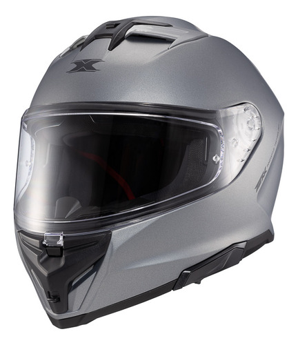 Capacete Fechado Texx Kaiman Tamanho 58 Com Óculos Solar Interno Solido Titanium