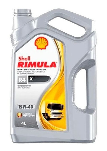 Aceite 15w-40 Carter Vehiculos Pesados Shell Rimula R4 X 4lt