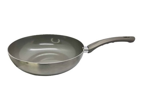 Wok 28 Cm Aluminio Antiadherente Larhaus Volt Grey Cc