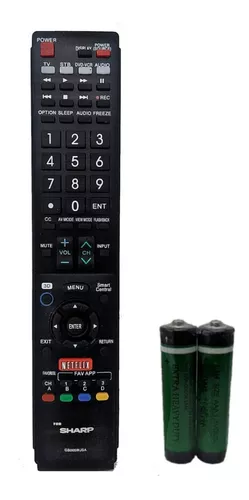 Control Remoto para Sharp Aquos Smart Tv 6b118wj Ga841wjsa Universal