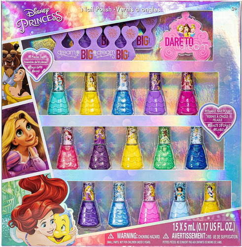 Juguete D Maquillaje Para Niñas Princesas Disney Barniz Uñas