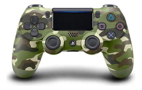 Joystick Dualshock4 Green Camouflage Para Ps4 Bluetooth 