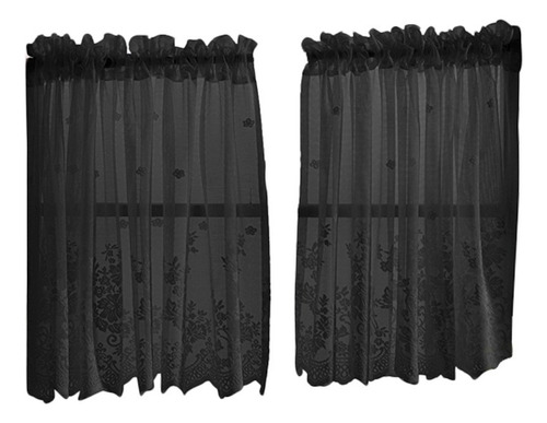 A I Cortina Bordada Pequeña Para Ventana De Cocina,