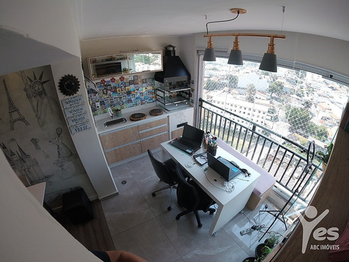 Imagem 5 de 27 de Ref.: 3088 - Apartamento Com Condomínio, 03 Dormitórios Sendo 01 Suíte E 2 Vagas Na Vila Scarpelli. Santo André - Sp. - 3088