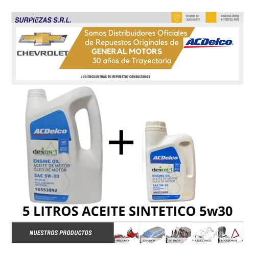 Kit Filtros + Aceite 5w40 Chevrolet Tracker 13/19