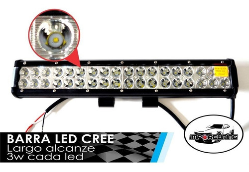 Barra Led Chip Cree 44cmt 108 Watts - 9000 Lumens