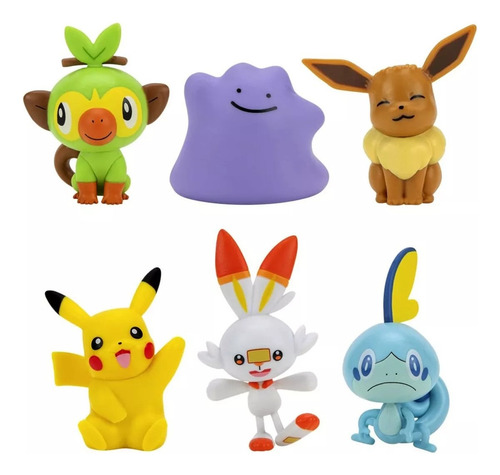 Figura Pokemon Battle Ready Multi Pack X6 Figuras