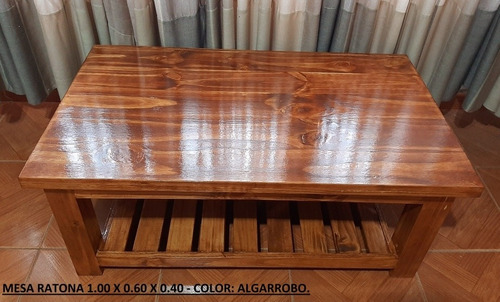 Mesa Ratona- 0.80 De Largo X 0.60 Ancho-pintada Y Barnizada.