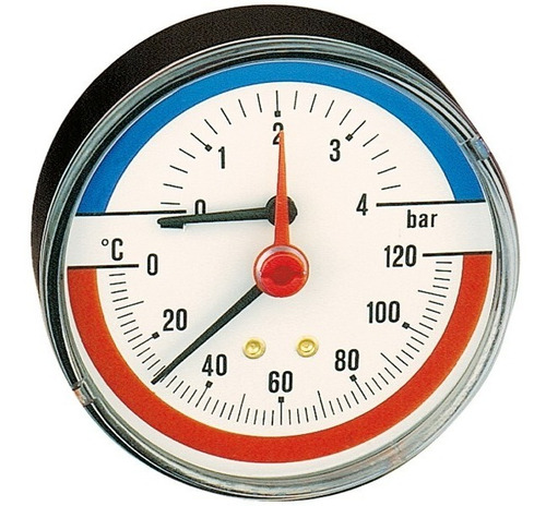 Termomanómetro Caleffi Con Conexión Posterior
