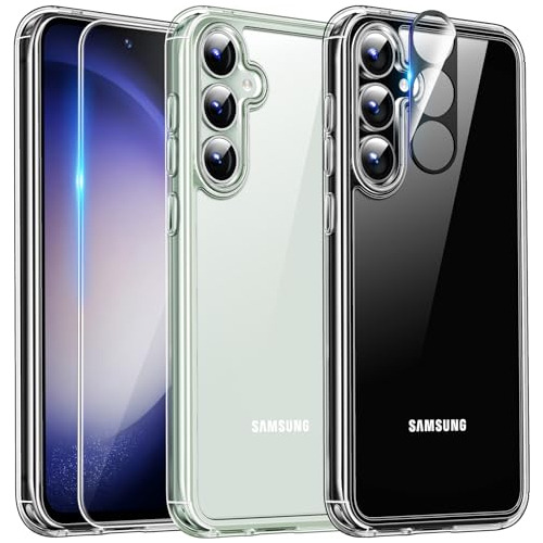 Funda Para Samsung S23 Fe Transparente Con Protector