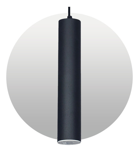 Lampara Colgante Led Metalica Minimalista Tubo 20cm Ferrolux