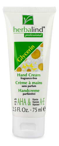 Herbalind, Crema De Manos De Glicerina (sin Perfume), 2.54 O