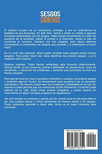 Sesgos Cognitivos Una Fascinante Mirada Dentro De La Psicol, De Forman, Jerrell. Editorial Independently Published, Tapa Blanda En Español, 2020