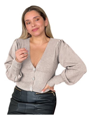 Cardigan Astrid Chompa Abierta Cashmere Arma Tu Look