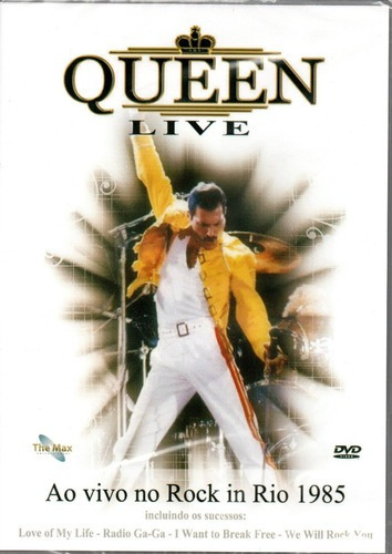 Dvd Queen Live Ao Vivo No Rock In Rio 1985 Original Lacrado