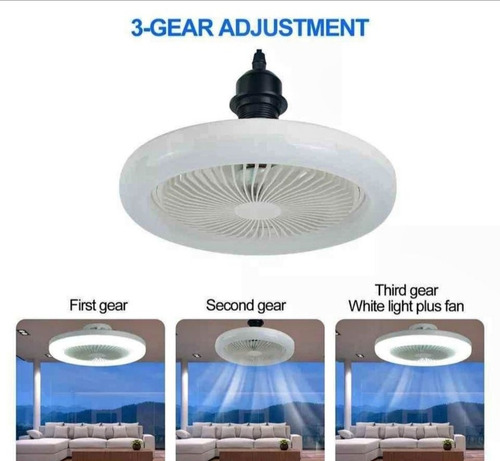 Ventilador Foco Luz Blanca Envío Gratis 