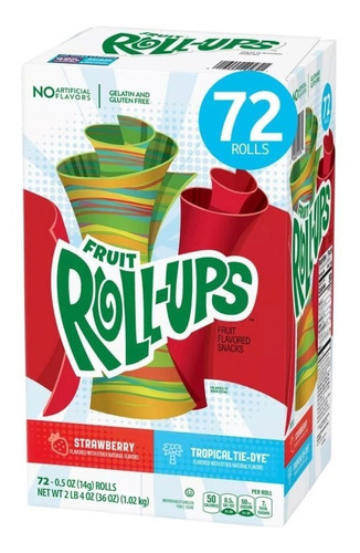 Fruit Roll-ups Fruit Snacks Variety Pack (0.5 Oz., 72 Pk.)