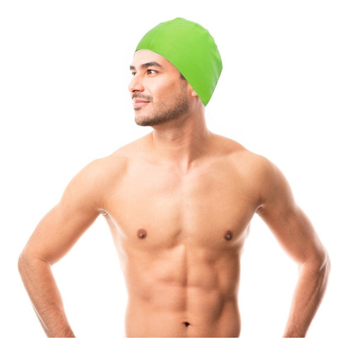 Gorro Natacion Silicon Elastico Impermeable Ajustable 14 Pz