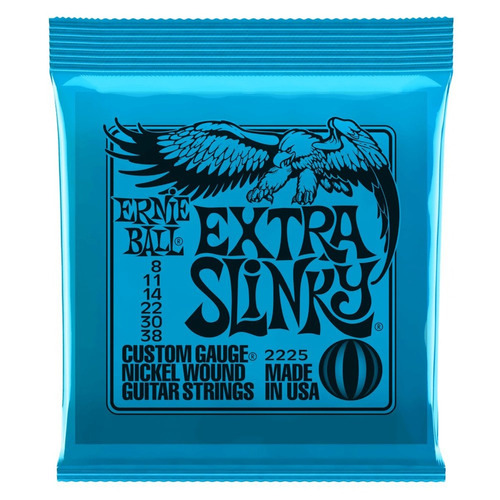 Encordado Ernie Ball 2225 Extra Slinky 008 038 G Electrica