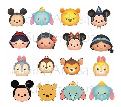 45 Llaveros Tsum Tsum Mickey Minnie Winnie Tigger Dumbo Bamb