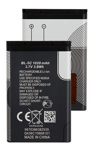 Bateria Celular Nokia 1100 Bl-5c 1112 1200 1208 1600