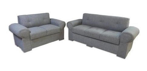 Juego De Living Sillón Sofá 3+2 Cuerpos Tela O Cuerina