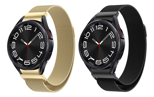 2 Correas Acero Para Samsung Galaxy Watch 5 Pro 6 4 Classic