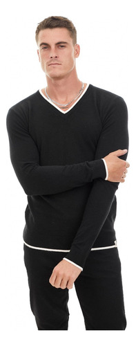 Sweater V Vivo Combinado Aspen Hombre Airborn