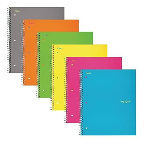 Cuaderno Espiral, Block N Five Star Cuadernos En Espiral, 5 