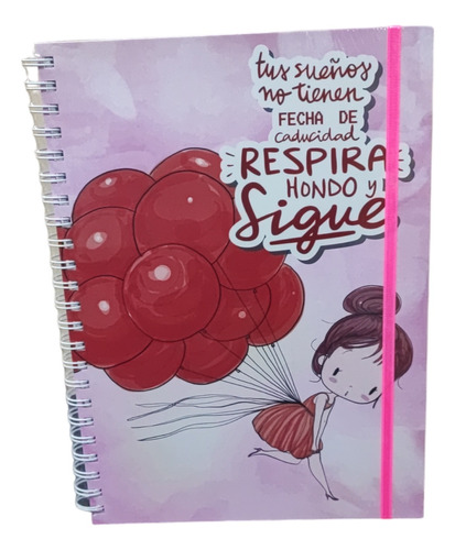 Cuaderno Tapa Dura A4  Elástico Espiral Para Regalo V Crespo