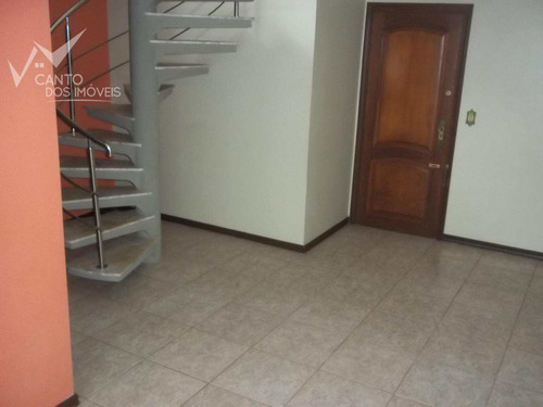 Imagem 4 de 30 de Cobertura Com 2 Dorms, Canto Do Forte, Praia Grande - R$ 450.000,00, 92m² - Codigo: 409 - V409