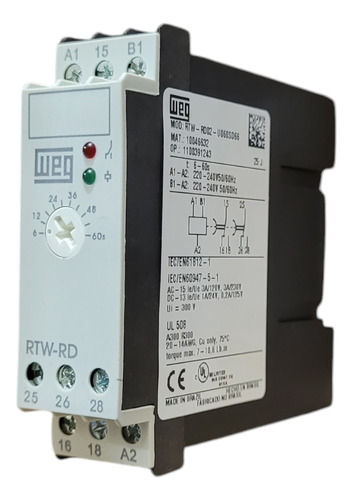 Rele Temporizador Weg Rtw-rd02-u060sd66 6-60seg 240v