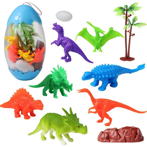 Huevo Con 17 Dinosaurios Mas Accesorios Juguete Para Niños