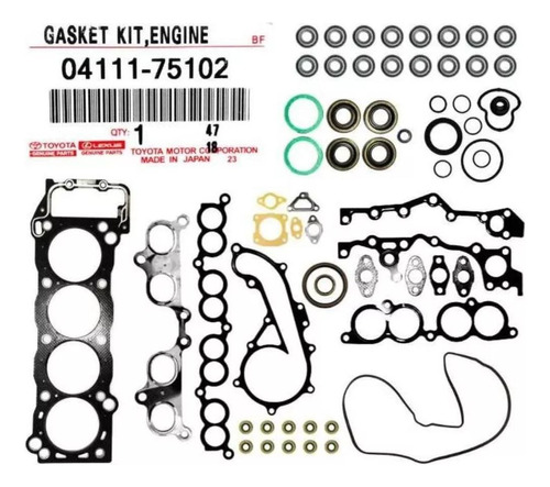 Kit De Empacadura Hilux/meru 2.7 Motor 3rzfe