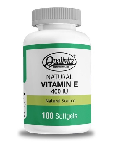 Natural Vitamina E Qualivits 400 Ui X 100 Cápsulas Blandas