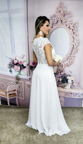 vestido simples de noiva para casamento civil