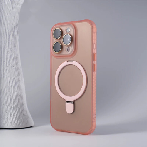 Funda De Teléfono Translúcida Para iPhone Magsafe Stand