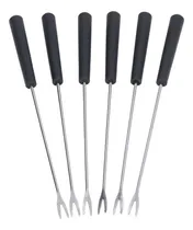 Comprar 6 Tenedores Para Fondue De Acero Inoxidable Swissmar Color Negro