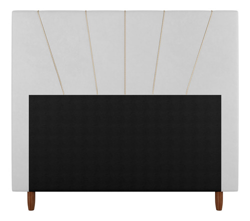 Cabeceira Cama Box King Size Dallas 195cm Sintético Branco