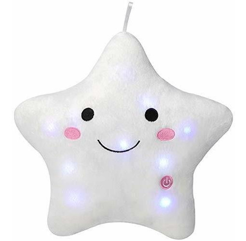 Twinkle Star Glowing Led Night Light Almohadas De Felpa...