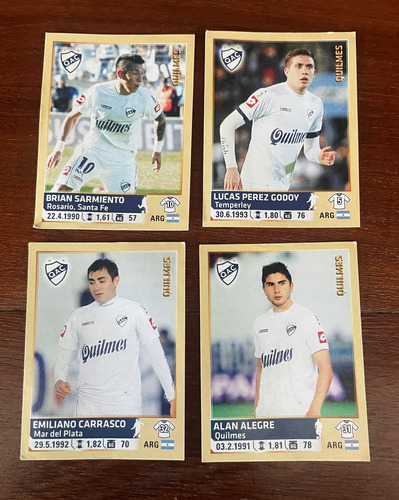 Quilmes Album Futbol Argentino 2014 Lote De 4 Figuritas