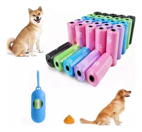 Bolsas Para Desechos De Perros 45 Rollos En 675 Desechable