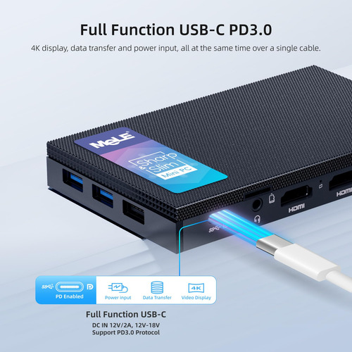 Mini Pc Mele Quieter4c Con Win 11 Pro 32gb Ram Lpddr5