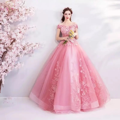 Vestido 15 Años Xv Años Rosa Aplicaciones Bordado Flores Fin | Meses sin intereses Vestido 15 Años Xv Años Rosa Aplicaciones Bordado Flores Fin | Meses sin intereses