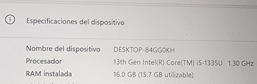 Dell 15 3530 16gb 500ssd Iris Grafics Negro (Usado)