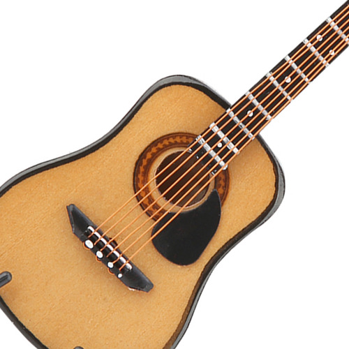 Maqueta De Miniguitarra, Decoración De Madera En Miniatura P